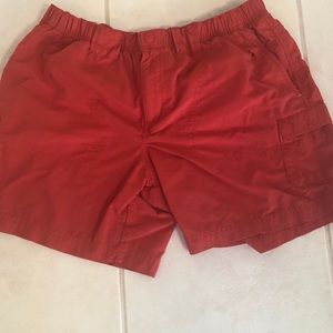 columbia small coral hiking shorts
